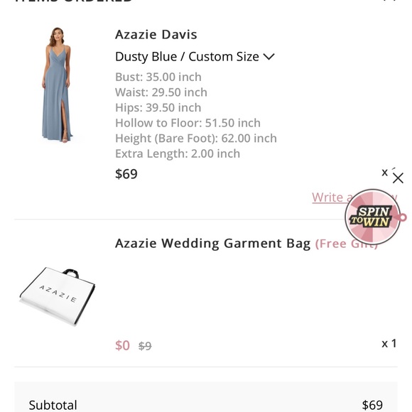 Azazie Davis bridesmaid dress - Picture 3 of 6
